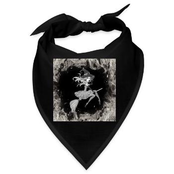 Hexe - Bandana - Schwarz - Vorne