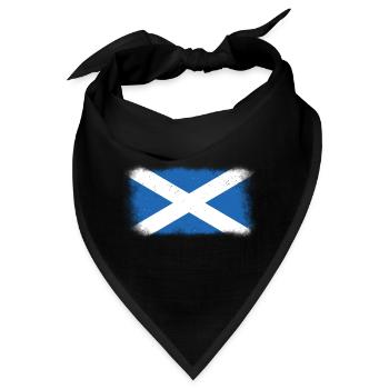 Schottland Schotten Schottische Flagge Schottisch - Bandana - Schwarz - Vorne