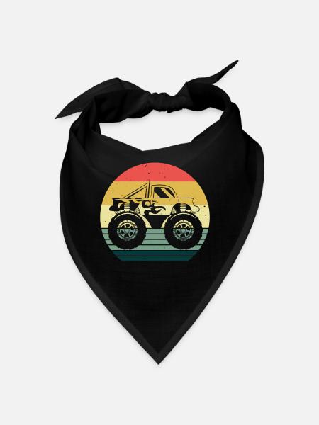 Auto Monstertruck Motor Monster Truck Motorsport - Bandana - black - Front