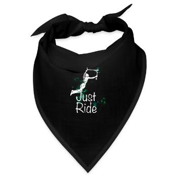 JUST RIDE Freestyle Scooter - Bandana - Schwarz - Vorne