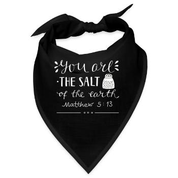 Salz der Erde Matthäus 513 - Bandana - Schwarz - Vorne