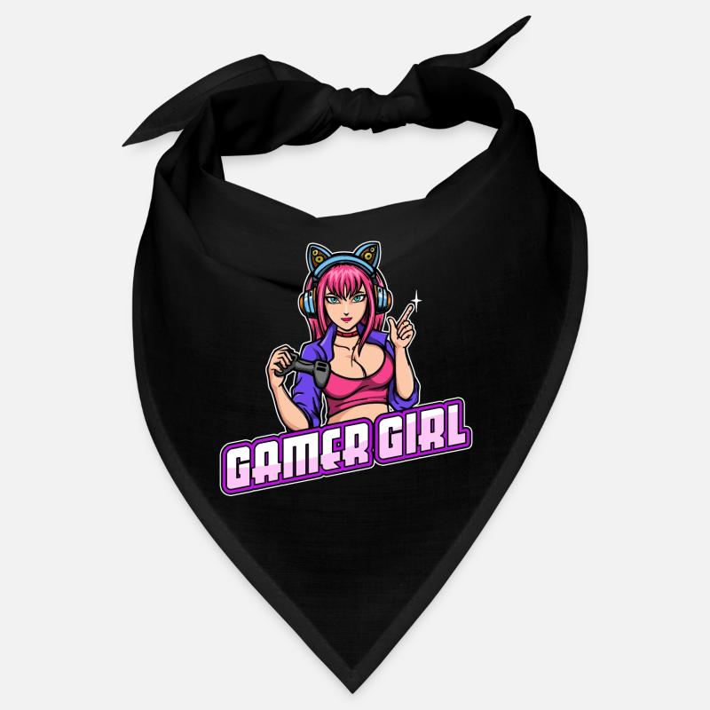 Gamer Königin Headset Controller Zocker Bandana