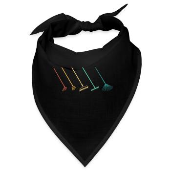 Garten Gärtner Hobbygärtner Gartenarbeit Gärtnern - Bandana - Schwarz - Vorne