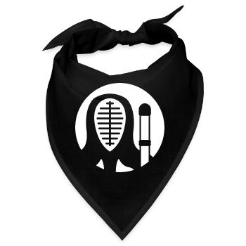 Kendo Kenjutsu Schwertkampf - Bandana - Schwarz - Vorne