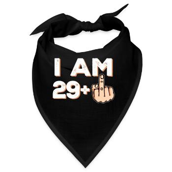 30 Statement Dreißigster Geburtstag - Bandana - Schwarz - Vorne