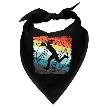 Baseball Baseballspieler - Bandana - Schwarz - Vorne
