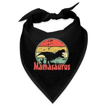Mama Mamasaurus - Bandana - Schwarz - Vorne