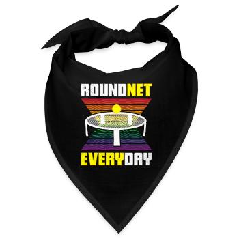 Roundnet Everyday | Spike Ball Spikeball Fun - Bandana - Schwarz - Vorne