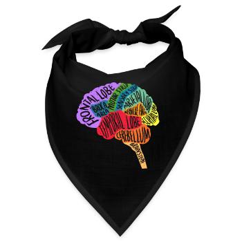 Gehirn Neurologe - Bandana - Schwarz - Vorne