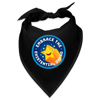 Embrace The Existential Dread - Bandana - Schwarz - Vorne
