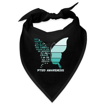 Ich bin der Sturm Ptsd Awareness Schmetterling - Bandana - Schwarz - Vorne