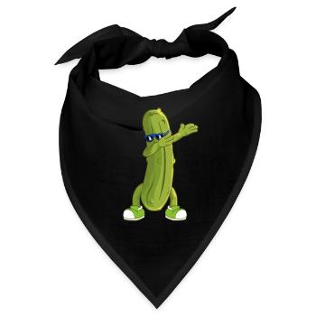 Pickle-Liebhaber? Dabbing Gurke Dab Swag Swagger - Bandana - Schwarz - Vorne