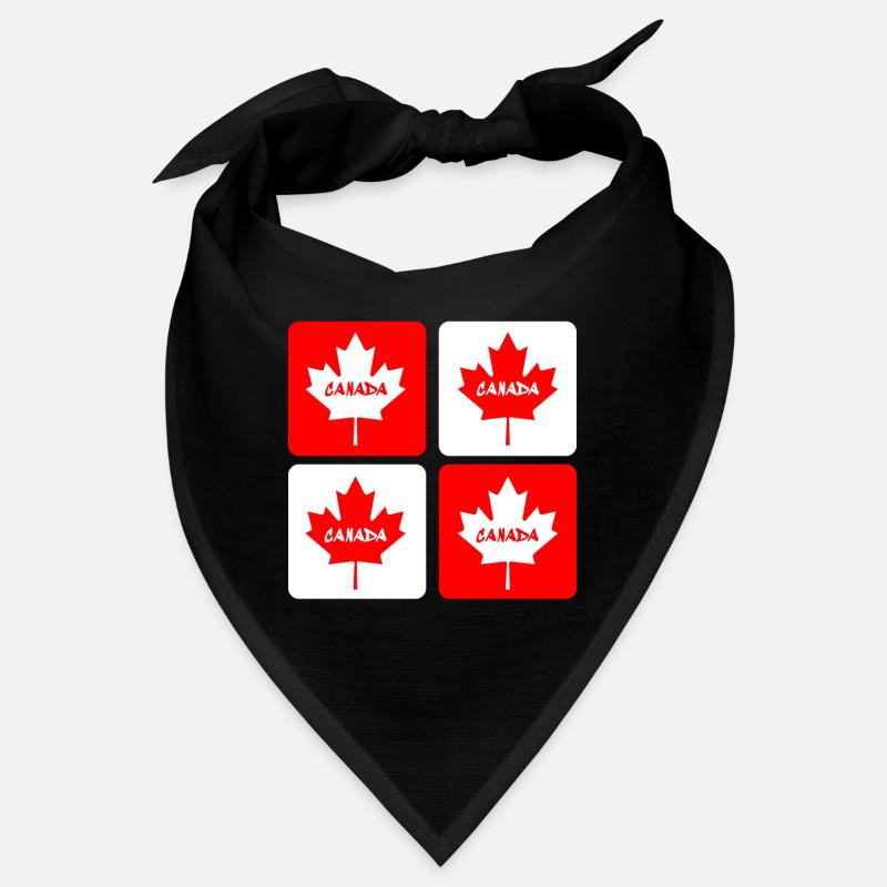 Drapeaux en feuille d'érable du Canada Bandana