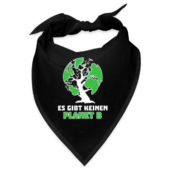 Baum Mutter Erde Planet Umwelt Statement - Bandana - Schwarz - Vorne