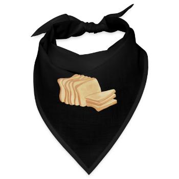 Toast Leib Brot - Bandana - Schwarz - Vorne