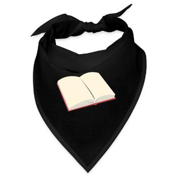 Offenes Buch - Bandana - Schwarz - Vorne