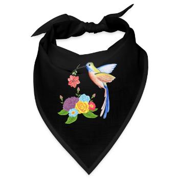 Kolibri-Nest - Bandana - Schwarz - Vorne