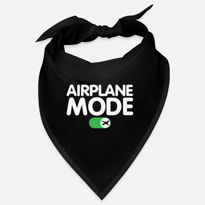 Flugzeugmodus auf lustigem Pilotendesign Bandana