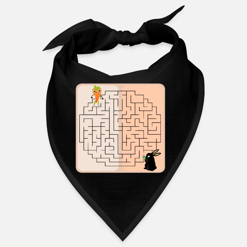 Labyrinthe Lapin de Pâques - Pâques - Carotte - Labyrinthe Bandana