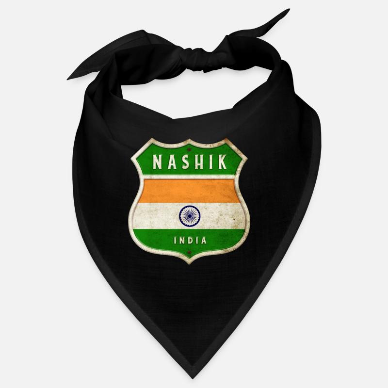Nashik Inde Armoiries Drapeaux Design Bandana