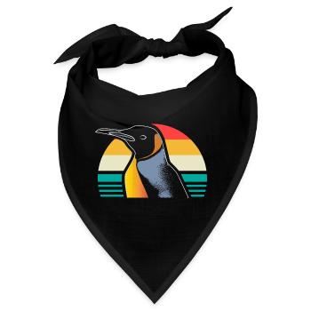Pinguin Südpol Seevogel - Bandana - Schwarz - Vorne