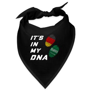In meiner DNA Deutschland und Saudi Arabien - Bandana - Schwarz - Vorne