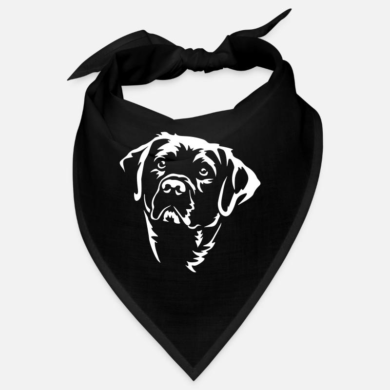 Labrador Head "Black Edition" Bandana