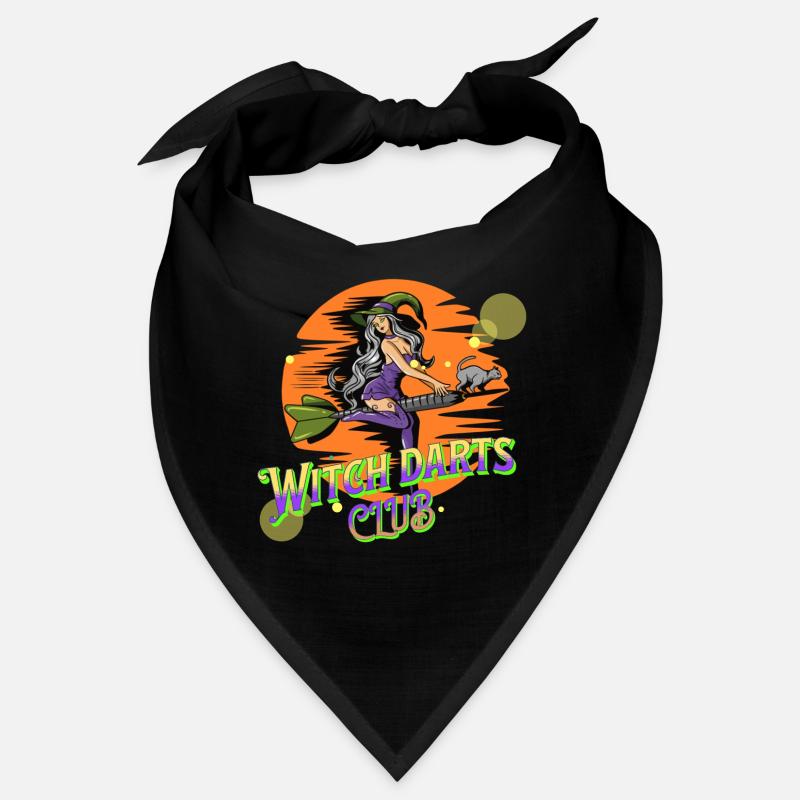 Darts Motif Sorcière Sur Fléchette Flèche Bandana