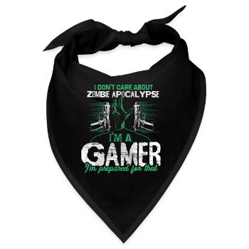 Zombie Apokalypse Virus Lustig - Bandana - Schwarz - Vorne