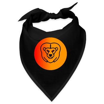 Löwe mit Roten Augen - Bandana - Schwarz - Vorne