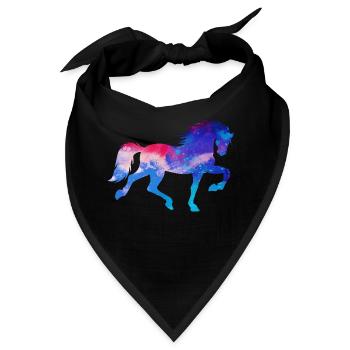 Pferdenarr Hengst Galopp Islandpferde Pferde - Bandana - Schwarz - Vorne