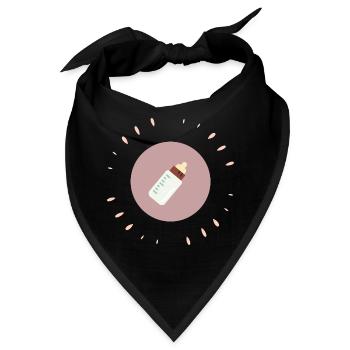 Milchflasche - Bandana - Schwarz - Vorne