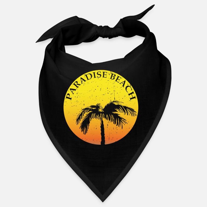 Paradise Beach CLAIM rond avec palmier Bandana