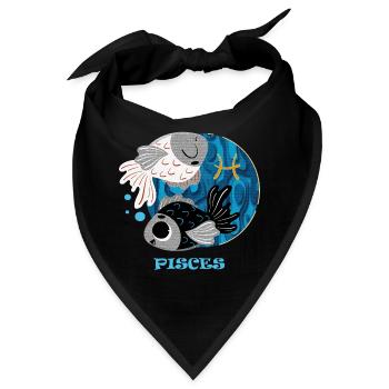 Fische Fisch - Bandana - Schwarz - Vorne