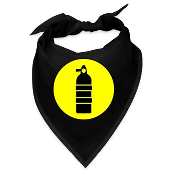 Sauerstoff Tauchen Kreis - Bandana - Schwarz - Vorne