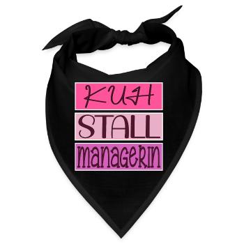KUH STALL MANAGERIN - Bandana - Schwarz - Vorne