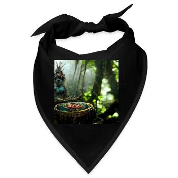 Schameneim Dschungel - Bandana - Schwarz - Vorne