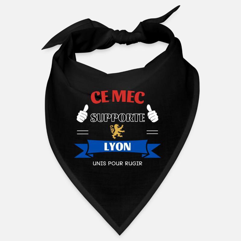 Ce mec supporte Lyon - Bandana - noir