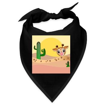 GIRAFFE WÜSTE - Bandana - Schwarz - Vorne