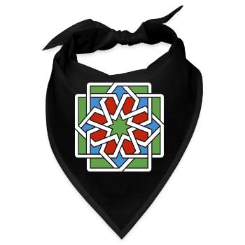 Andalusien 4 (dunkel) - Bandana - Schwarz - Vorne