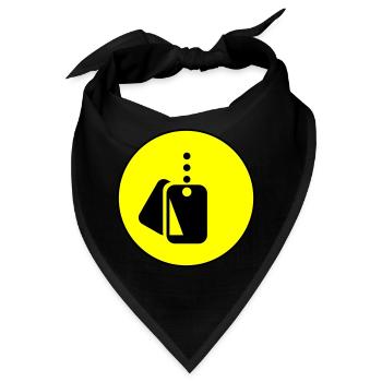 Abzeichen Icon symbol - Bandana - Schwarz - Vorne