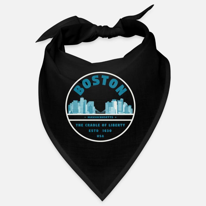 Boston Skyline Badge Liberty Bandana