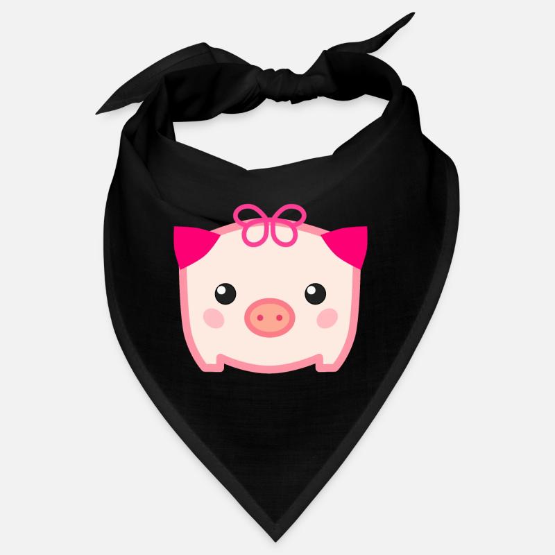 Cochon mignon Kawaii Bandana