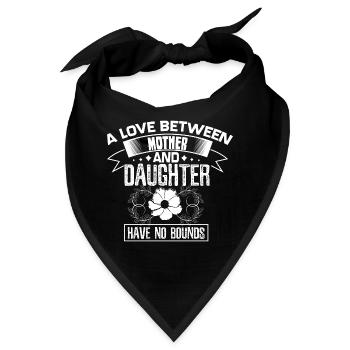 Mutter Tochter Familie Mutterliebe Geschenkidee - Bandana - Schwarz - Vorne