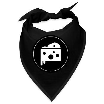 Käse Symbol Cheese - Bandana - Schwarz - Vorne