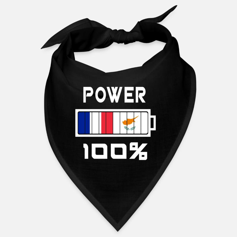 Zypern und Frankreich Power 100% Bandana