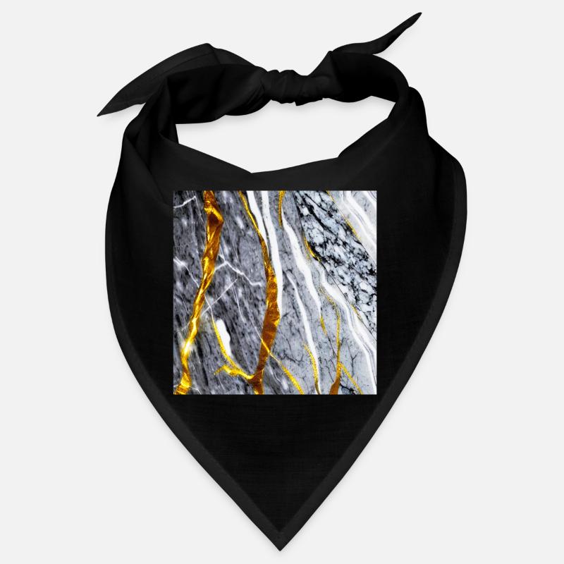 Marmor Gold Textur Bandana