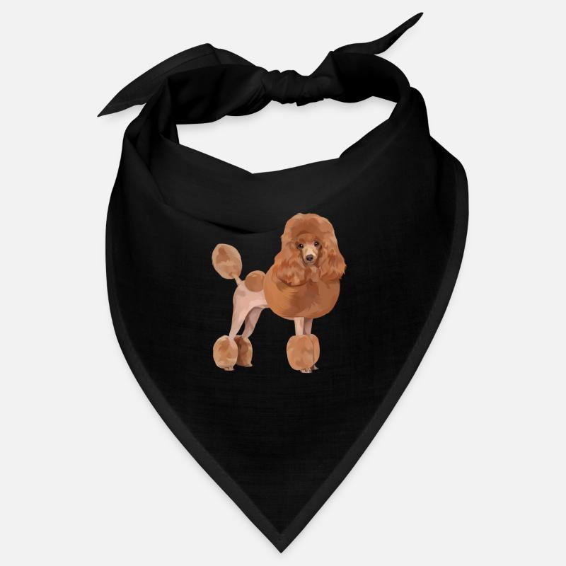 Chien caniche standard Bandana