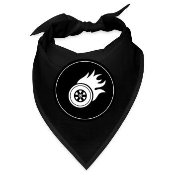 Reifen feuer Kreis - Bandana - Schwarz - Vorne