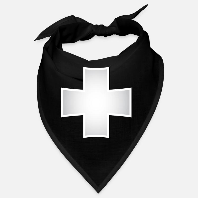 Croix d’argent | Croix d’argent avec ombre Bandana